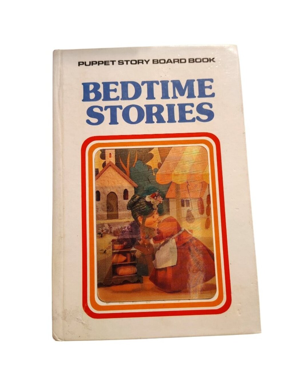 Vintage 1981 Bedtime Stories Puppet Story Board Book Children's Play Home School